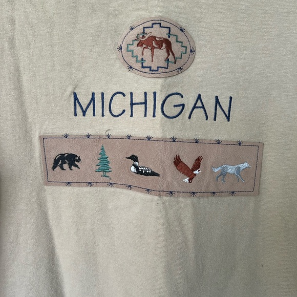 Large 42-44 Michigan T Shirt - Picture 2 of 2